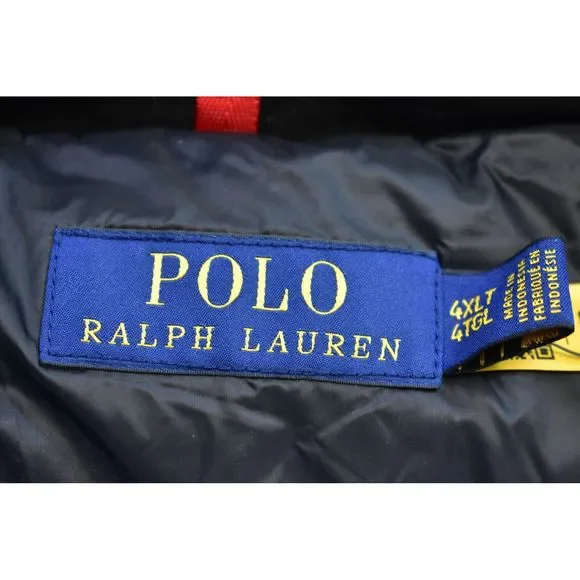 Polo Ralph Lauren Big Pony White Hooded Down Puffer Jacket Big & Tall Mens 4XLT - Picture 7 of 12